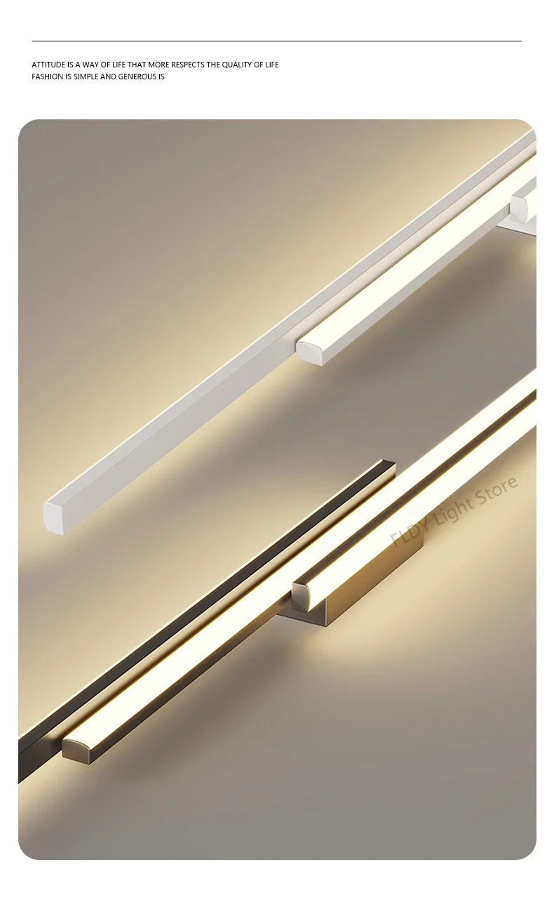 Lampada da soffitto moderna linea Luci a LED Soggiorno Sala da pranzo Camera da letto principale Apparecchio Lampadario a soffitto Sconce da parete Apparecchio di illuminazione