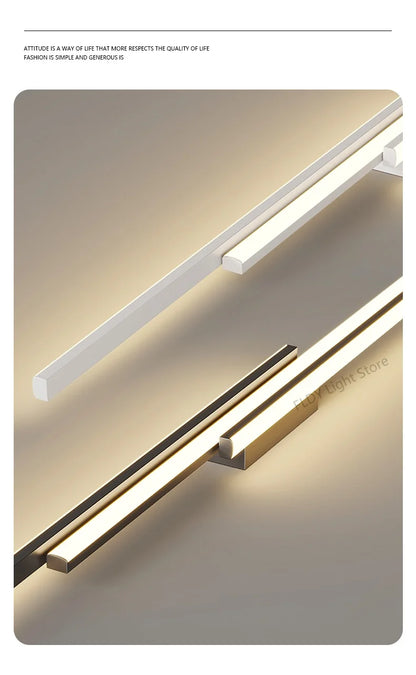 Lampada da soffitto moderna linea Luci a LED Soggiorno Sala da pranzo Camera da letto principale Apparecchio Lampadario a soffitto Sconce da parete Apparecchio di illuminazione
