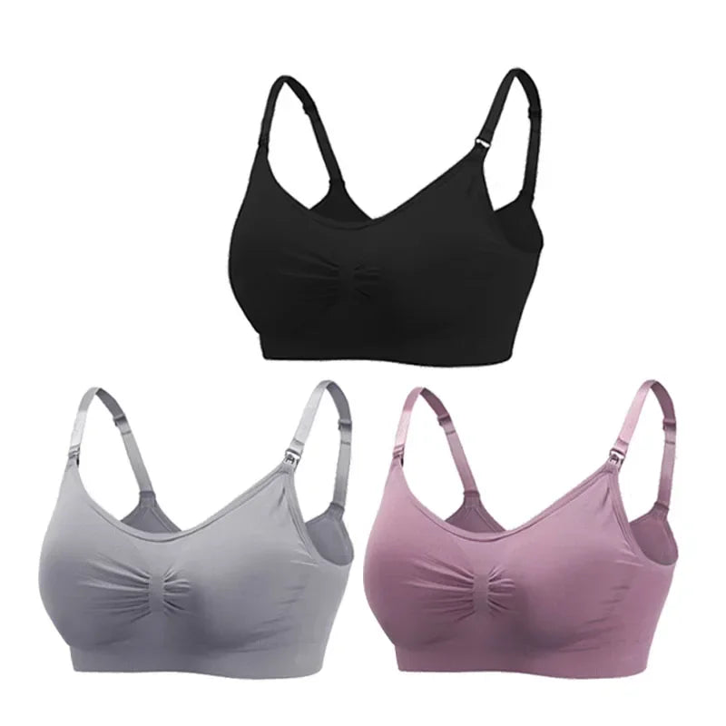 3 Pz/lotto Maternità Reggiseni Allattamento Cotone Allattamento Al Seno Donne Incinte Gravidanza Biancheria Intima Allattamento Al Seno Reggiseno Abbigliamento Lactancia