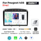 DUDUAUTO 512GB Wireless CarPlay Android Auto Per Peugeot 408 Per Peugeot 308 308SW Autoradio Lettore Multimediale DSP WIFI GPS AMP