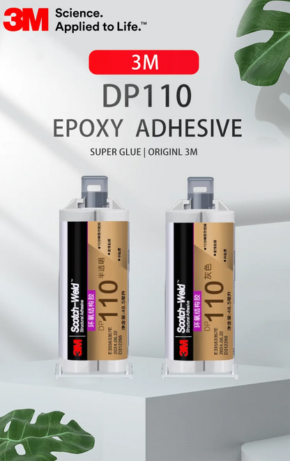 Adesivo Epossidico Originale 3M DP110 Scotch-Weld 50ML Colla Strutturale Flessibile Bicomponente per Metallo Plastica Legno Ceramica