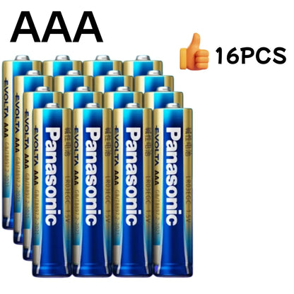 Panasonic 1.5V AA AAA # Batteria Alcalina Evolta LR6 LR03 a Lunga Durata Anti-Perdita per Serrature Intelligenti, Telecomandi e Giocattoli