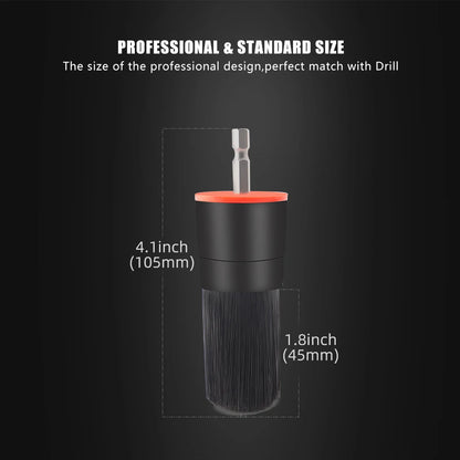 SPTA 5PCS Set di accessori per spazzole con setole miste Kit di pulizia per lavapavimenti per trapano a batteria