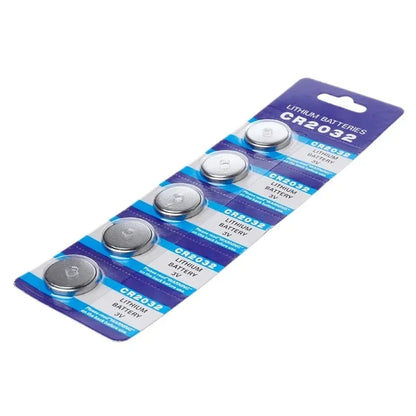 Pila a bottone al litio 3V CR2032 BR2032 DL2032 ECR2032 Batterie agli ioni di litio per orologio elettronico LED Light Toy Remote 5 pezzi
