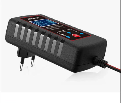 Caricabatterie Intelligente HTRC 6V 12V 3000mA Automatico per Batterie al Litio LiFePO4, Piombo-Acido, AGM, GEL, per Auto e Moto
