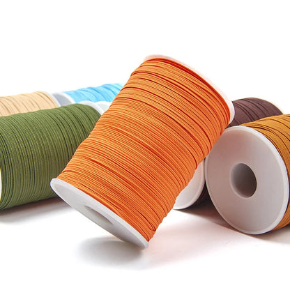 3mm 6mm Elastico colorato Elastico per cucire Nastro elastico Elastico in spandex Fascia per cucire Tessuto Accessori per indumenti fai da te 10 anni