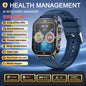 Nuovo Smartwatch per Uomo con Diagnosi ECG Accurata, Misurazione di Pressione Sanguigna, Ossigeno nel Sangue, Grasso nel Sangue, Acido Urico, Temperatura, Chiamate Bluetooth