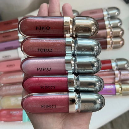 KIKO Milano Lucidalabbra 3D Hydra Xtreme Effetto Volumizzante Istantaneo Labbra Piene e Radiose Finitura Ultra Riflettente con Micro Perle