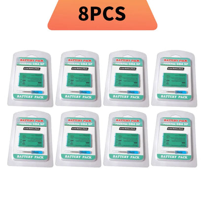 Nuova Batteria Ricaricabile agli Ioni di Litio da 850mAh per Game Boy Advance SP e Kit Cacciavite per Batteria di Ricambio GBA SP