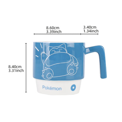 Tazze in Ceramica Pokémon SHUNXIANG, Impilabili, per Caffè, Latte, Tè, Colazione e Succhi, per Bambini