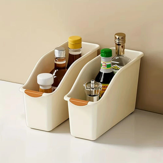8 Stili di Organizzatori Sotto Lavello in Plastica con Ruote, Contenitori per Bottiglie, Organizzatori per Mobili da Cucina, Cestini in Plastica per Sotto Lavello