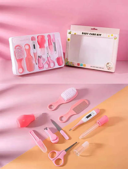 10 Pz/set Kit Assistenza Sanitaria Per Bambini Unghie Capelli Assistenza Sanitaria Termometro Spazzola Per Toelettatura Clipper Massaggiagengive Spazzolino Da Denti Elementi Essenziali Per Bambini
