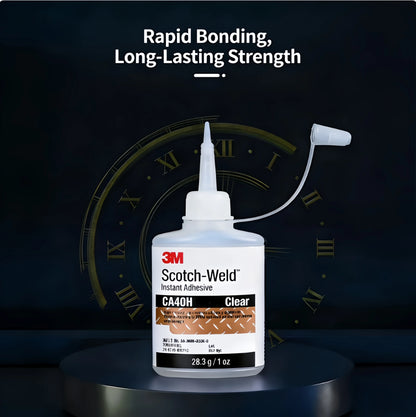 Adesivo Istantaneo Originale 3M Scotch-Weld CA40H 28.3g, Colla Super Forte a Media Viscosità, Asciugatura Rapida per Metallo, Plastica e Gomma