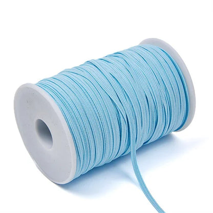 3mm 6mm Elastico colorato Elastico per cucire Nastro elastico Elastico in spandex Fascia per cucire Tessuto Accessori per indumenti fai da te 10 anni