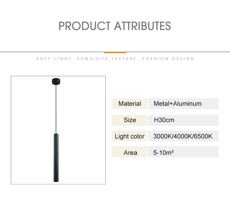Lampade a sospensione a LED nere con cavo Decor per camera da letto TV Sfondo Lampade a sospensione sospese regolabili per sala da pranzo