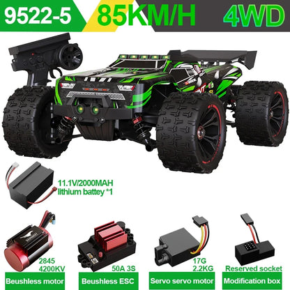SCY9522PRO Auto RC ad alta velocità 85 km/h, brushless, 4WD, da fuoristrada e drift, telecomandata, 1:16, auto da corsa professionale SCY9522 50 km/h