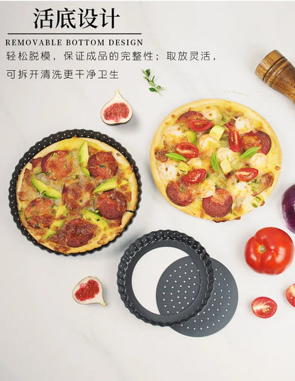 5/8/9 pollici Tortiera Perforata PIZZA Pan Antiaderente Torta Alla Frutta Stampi Per Torte Teglia Fondo Teglia Da Forno Bakeware Strumenti