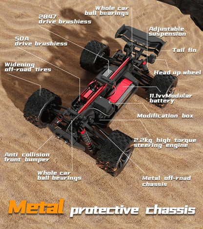 SCY9522PRO Auto RC ad alta velocità 85 km/h, brushless, 4WD, da fuoristrada e drift, telecomandata, 1:16, auto da corsa professionale SCY9522 50 km/h