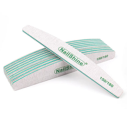 50 pz Lima per unghie in acrilico Forte carta vetrata Blocco tampone per unghie per manicure Lime a ongle 80/100/150/180/240/320 Lime per barche lavabili