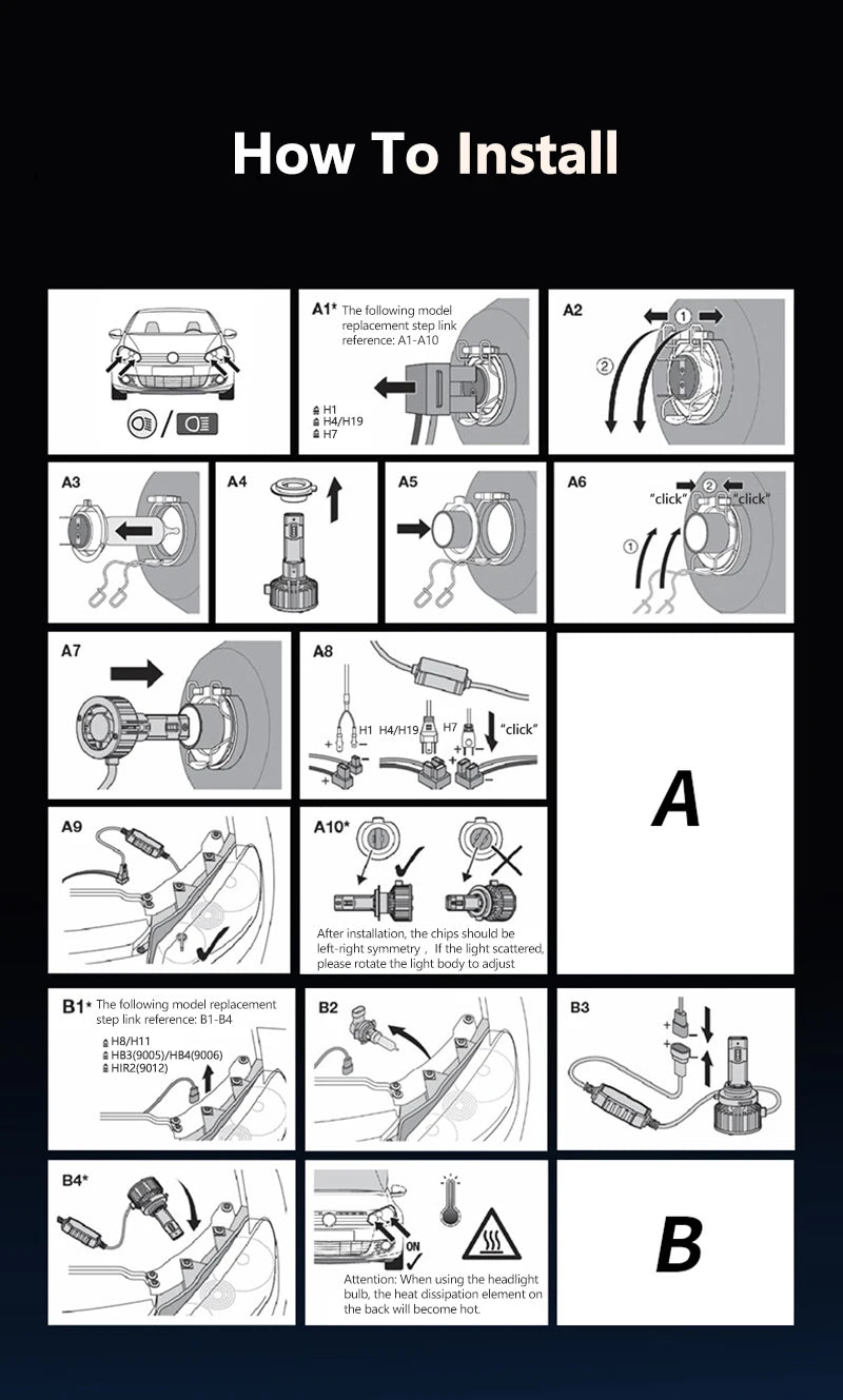 OSRAM LED H4 H7 H11 CF2.0 Plus Faro per auto HB3 HB4 80W Potenza 12/24V Fascio alto e basso 6000K Bianco brillante Upgarde Lampade Fendinebbia