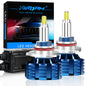 XSTORM H7 Lampadine a LED H1 H8 H11 Faro a LED Canbus HB3 9005 HB4 9006 360 °   Faro per auto 30000LM 9V 12V Lampade turbo per auto