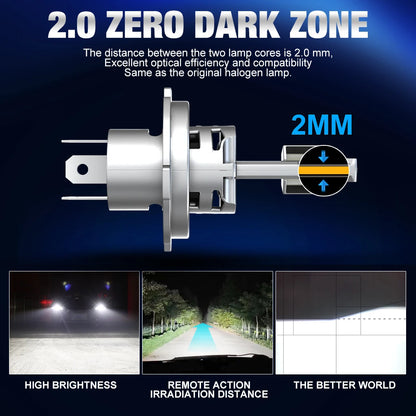 XSTORM H4 HA CONDOTTO LA Luce Canbus 30000LM 150W Auto HA CONDOTTO il Faro 6500K Ad Alta Potenza Alto Basso Fascio Auto Lampadine Con Ventola Faro