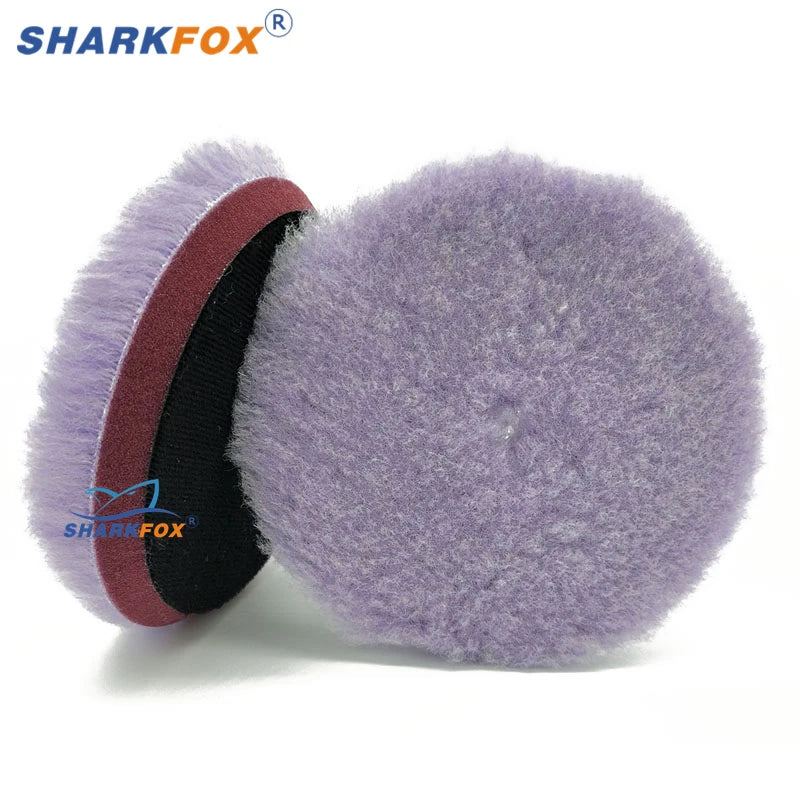 Sharkfox 5 "/6 pollici Lana Lucidatura Disco Auto Ceretta Lucidatura Tampone di Lucidatura Auto Vernice Cura Lucidatore Pad Auto Lavaggio Accessori
