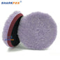 Sharkfox 5 "/6 pollici Lana Lucidatura Disco Auto Ceretta Lucidatura Tampone di Lucidatura Auto Vernice Cura Lucidatore Pad Auto Lavaggio Accessori