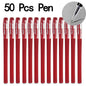 20/50 pezzi Penne gel Set Nero Blu Rosso Ricarica Gel Forniture scolastiche e per ufficio Cancelleria accessori kawaii cancelleria penne carine