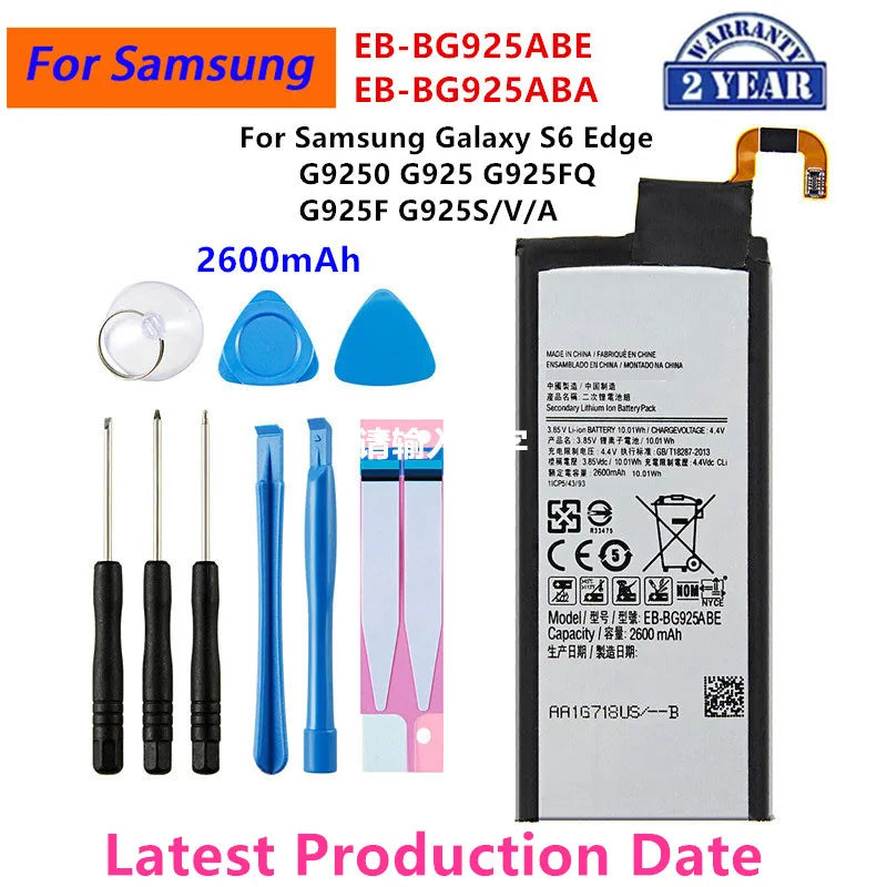 Batteria nuova di zecca per Samsung Galaxy S6 S6 Edge/Plus S7 S7 Edge S8 S8 Plus + S9 S9 Plus S10 S10E S10 Plus J5 Pro J7 Pro
