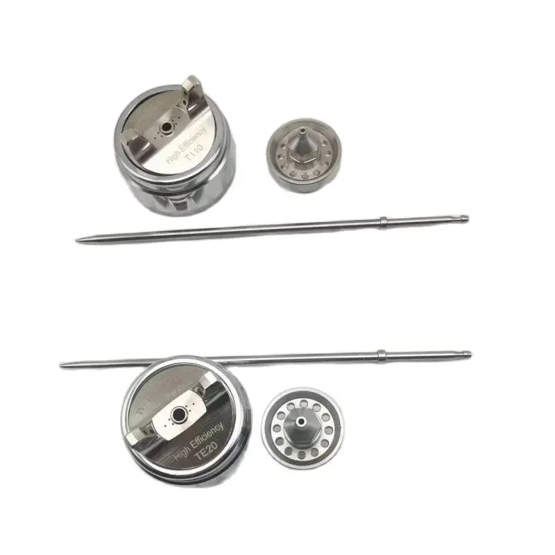 Pistola a spruzzo TE20 T110 Kit ugelli 1,3 mm/1,8 mm Tappo pistola per vernice Ugello Ago in tre pezzi