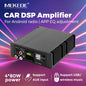 Amplificatore DSP per auto MEKEDE 4*80 W, compatibile con autoradio Android, regolazione EQ tramite app, plug-and-play, supporto fibra ottica/coassiale/AUX/RCA/USB
