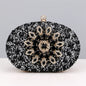 Diamond Crystal Women Make Up Cosmetic Evening Shoulder Messenger pochette borsa per telefono borsa dorata argentea rossa rosa nera