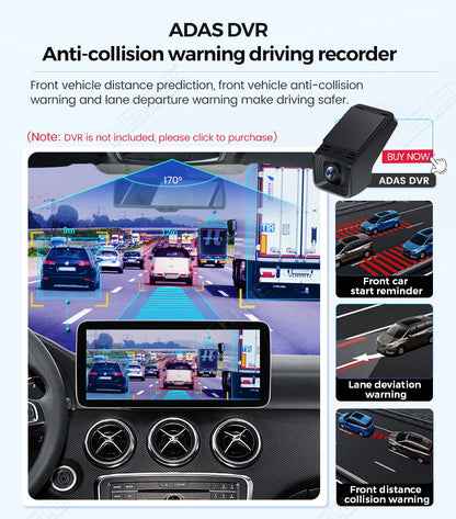 Mekede, autoradio Android 15 con schermo touchscreen da 10,25 pollici, CarPlay wireless, sistema multimediale per auto, compatibile con Mercedes Benz Classe C W205 S205 (2014-2018), navigazione GPS, schermo per la visualizzaz