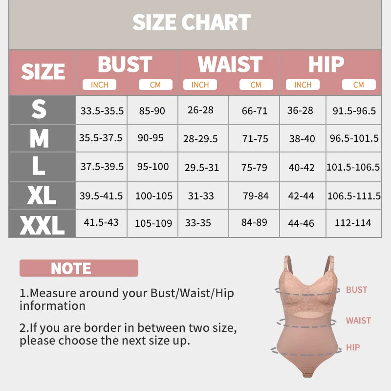 Perizoma in pizzo Body Shapewear Donna Nuovo Shaper per tutto il corpo Vita sottile Tummy Control Intimo Pancia piatta Corsetto liscio Nudo