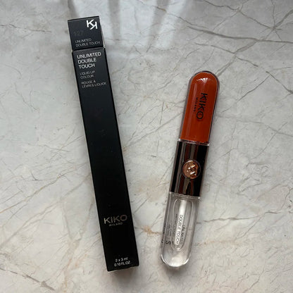 Kiko Milano Edizione Limitata Rossetto a Doppia Punta, Rossetto con Specchio Trasparente, Non Sbiadisce, Non Si Attacca alla Tazza, Lucidalabbra, Trucco