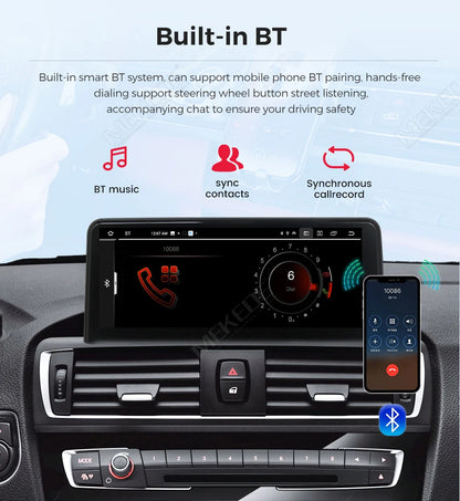 Autoradio Android 2026 con CarPlay Wireless, Android Auto, Mirroring, Navigazione GPS per BMW Serie 5 F10 F11 2011-2017, Schermo Touch da 10,25 pollici, ROM da 128GB, Lettore Video 4K, Schermo con Display per Telecamera Poste