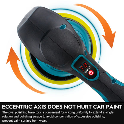 Gisha Cordless Car Polisher 8 Marce Regolabile Auto Elettrica Ceretta Levigatura Sigillatura Smalto Strumento di Potere Fit Makita 18v Batteria Spille