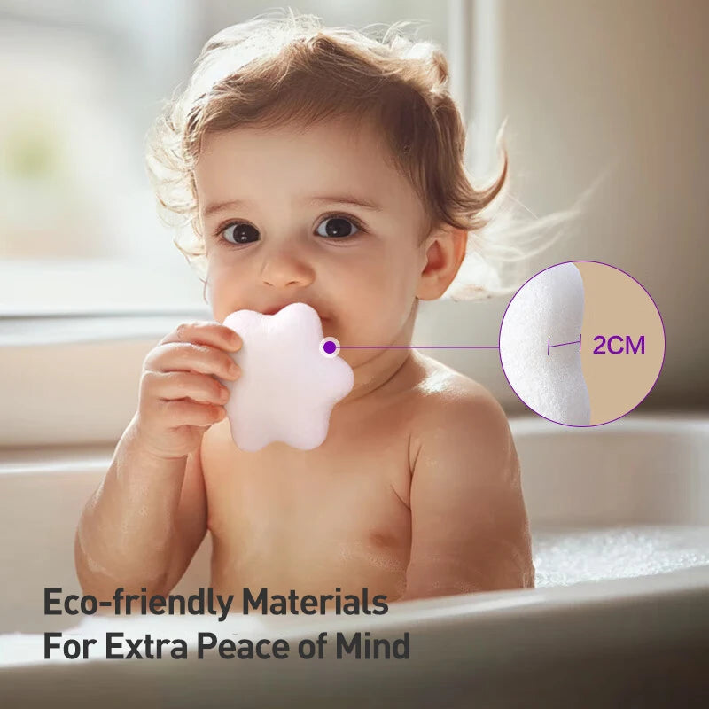 Philips AVENT Spugna da Bagno per Neonati in Konjac, Materiale Vegetale Naturale, Spugna Morbida per la Pulizia della Pelle Delicata dei Neonati