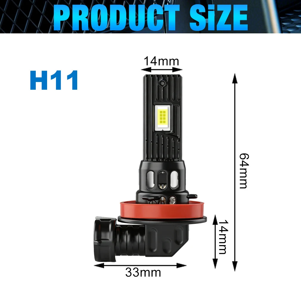 Fari LED XSTORM H11 9005 Canbus 40000LM 150W, Lampadine per Auto H11, Luci LED per Auto HB3, Fari Fendinebbia 6000k 12V