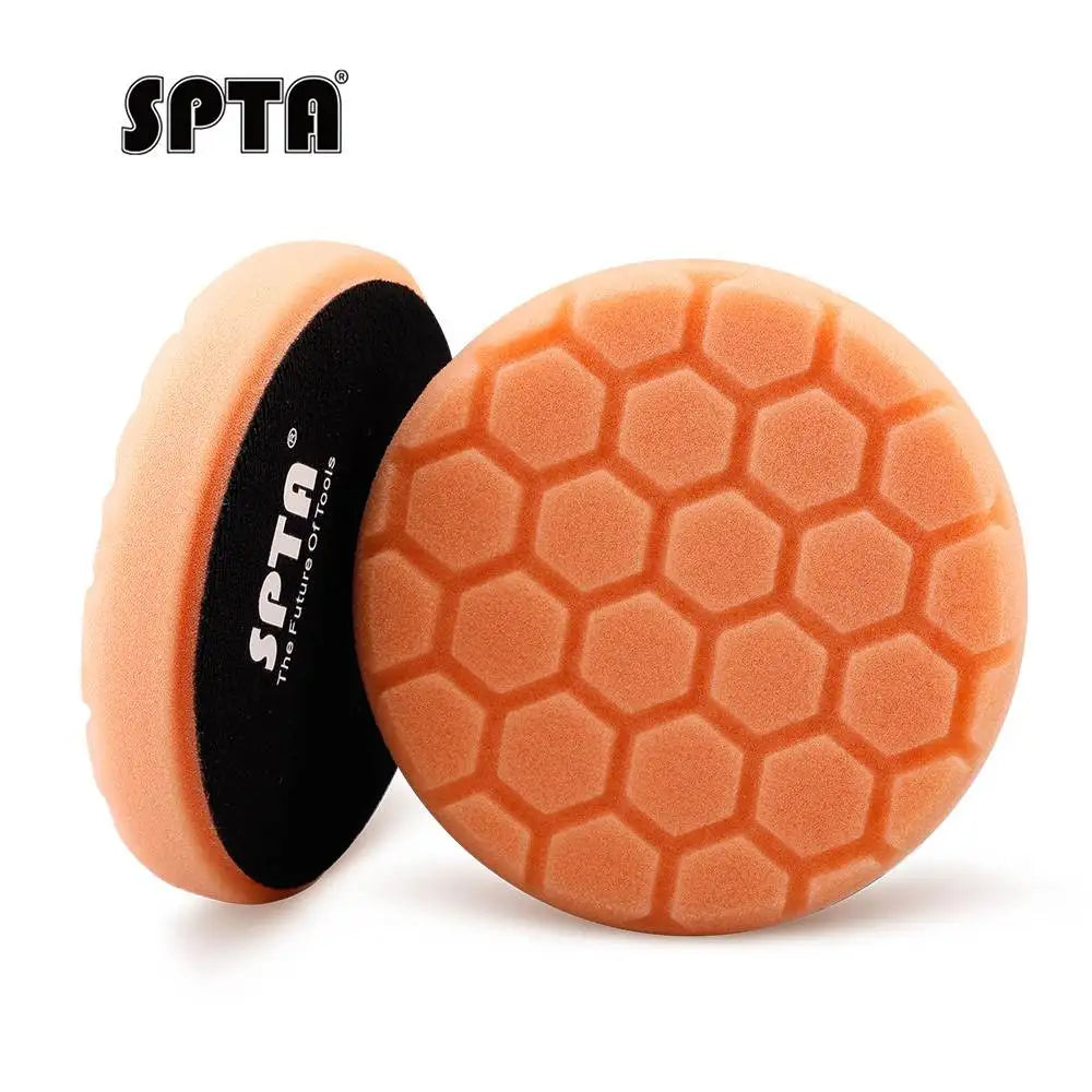 SPTA 1PC 3"(80mm)/5"(125mm)/6"(150mm) Spugna esagonale per lucidatura tamponi per lucidatura per lucidatrice per auto DA/RO/GA