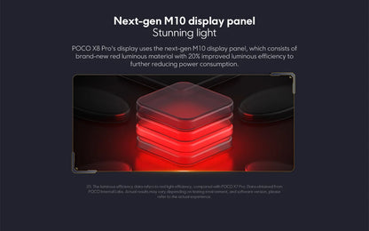 POCO X8 Pro, versione globale, smartphone con processore Dimensity 8500-Ultra, batteria da 6500 mAh, schermo AMOLED da 6,59" a 120 Hz, fotocamera da 50 MP, NFC, sistema operativo Android 16.