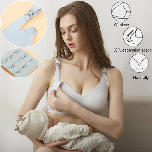 Reggiseno per allattamento da donna con taglio laser ultra sottile Reggiseni per allattamento imbottiti rimovibili senza cuciture Reggiseno di supporto per maternità push up taglie forti