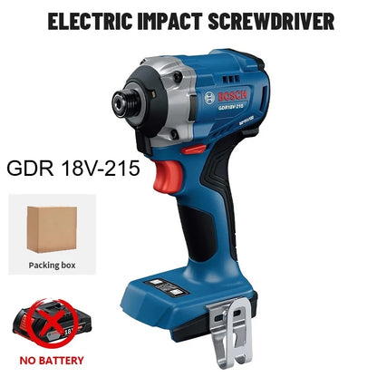 BOSCH GDR 18V-215 Trapano Avvitatore a Impatto Cordless Professionale 215 Nm Brushless con Attacco Esagonale Interno da 1/4" Utensili Elettrici GDR18V-215