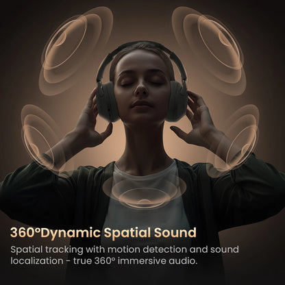 HAYLOU S40 ANC Cuffie wireless Bluetooth 6.0 Audio ad alta risoluzione Cuffie over Ear Auricolari ibridi con cancellazione attiva del rumore da 50 dB