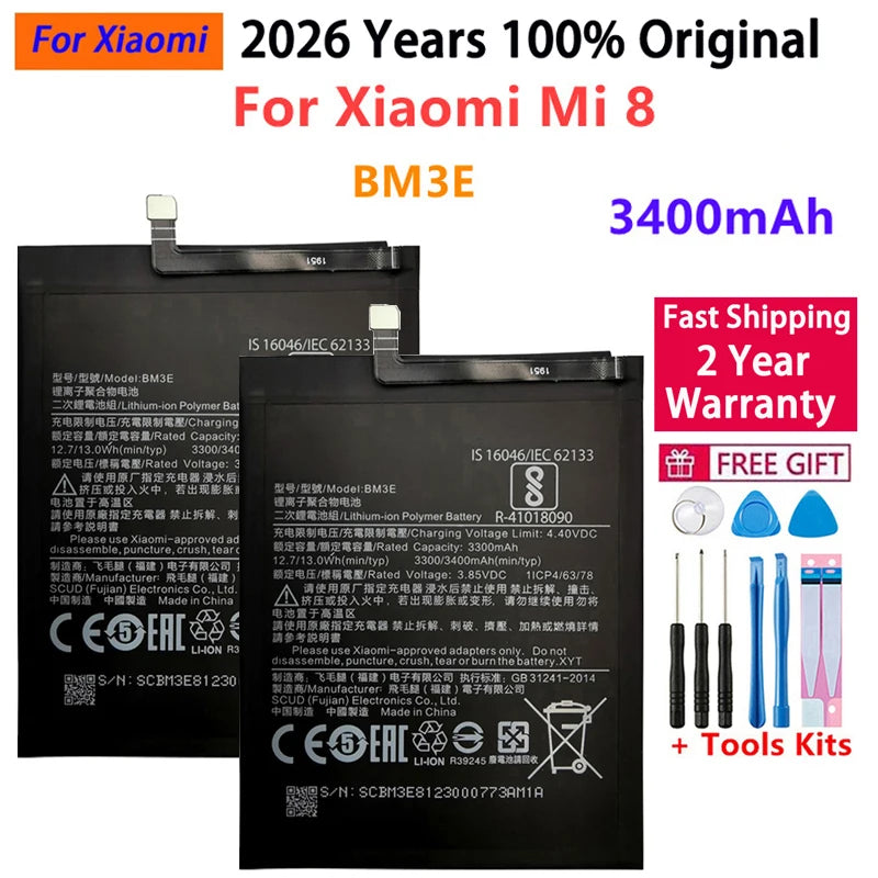 Batteria BM58 originale al 100% per Xiaomi Mi 8 9 10 11 11i 11T Ultra SE Lite Mi A3 CC9 CC9e Poco F3 Redmi K40 Pro Mix 4 batterie 5G