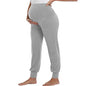 Pantaloni casual da donna premaman primaverili Premama Pantaloni da salotto elasticizzati a vita alta solidi per donne incinte Pantaloni da jogging con tasche