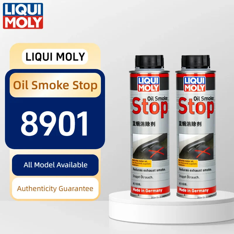 LIQUI MOLY 8901 Oil Smoke Stop 300ml Additivo per Olio Motore Riduttore di Fumo Blu per Motori a Benzina e Diesel