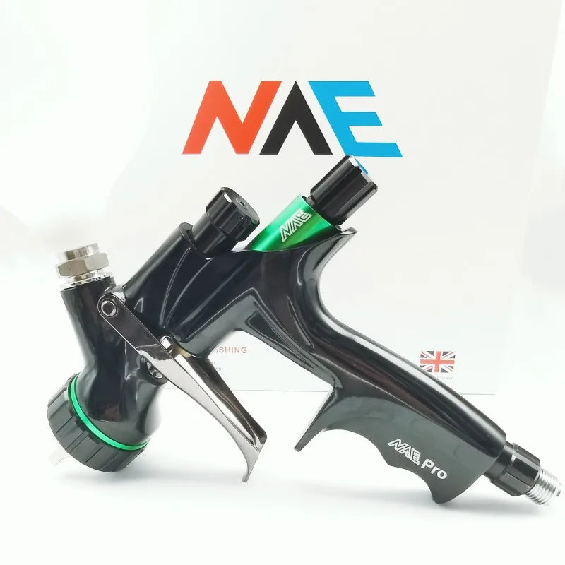 Pistola a spruzzo NVE pistola a spruzzo ad aria con ugello in acciaio inossidabile da 1.3mm per vernice a spruzzo per auto pistola a spruzzo con vernice a base d'acqua aerografo
