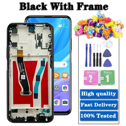 6.59 "Y9S Display Per Huawei Y9s STK-L21 L22 LX3 Display LCD Touch Screen Digitizer Per Huawei P Smart Pro 2019 LCD Con Telaio
